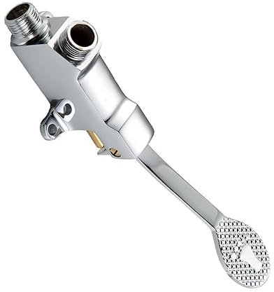 Einzelnes Fußpedal Wasserventil Kupfer Badezimmer Wasserhahn Bodenmontage Pedal für Wasserhahn