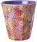 Rice Melamain Cup. Trinkbecher medium, Größe 9 x 9 cm, Füllmenge ca. 300 ml, gemustert (Swedish Flower Print, medium)