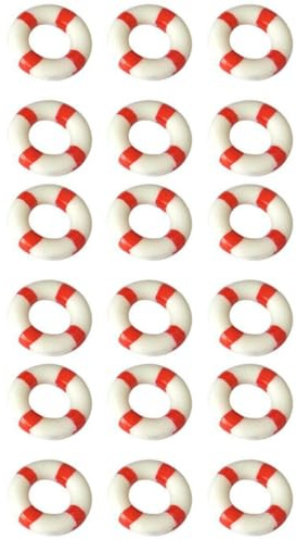 YARNOW 30 Stück Mini-Rettungsring Dekorativer Rettungsring Miniatur-Schwimmboje Nautisches Für Heimdekoration