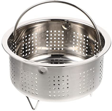 IMIKEYA Panier Vapeur En Acier Inoxydable 13 8 Cm Multi-usages Pour La Cuisson Du Riz Séparateur Deau Grille Isolante Pour Cuiseur Vapeur