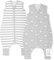Mama Cheetah Toddler Sleep Sack mit Füßen 3T-4T, 1.0 TOG Bio-Baumwolle Baby Wearable Decken mit Beinen, Baby-Schlafsack für Walker, Frühe Wanderer Groß