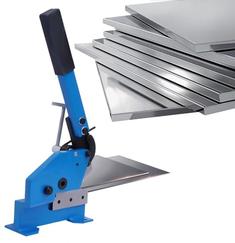 Forbici a leva manuale, 125 mm, forbice per metallo, con manico, spessore di taglio 1,1 cm (acciaio rotondo), 0,6 cm (lamiera e acciaio piatto)