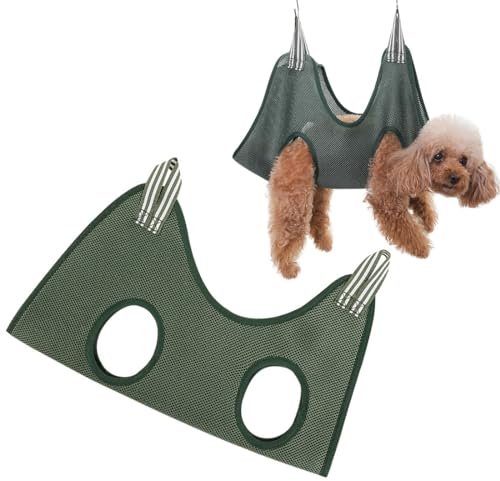 OUDQFCJ Hundepflege Hängematte Set für Kleine Hunde Krallen Friseur Hängegeschirr für Nageltrimmen Krallenschneider Haustierpflege