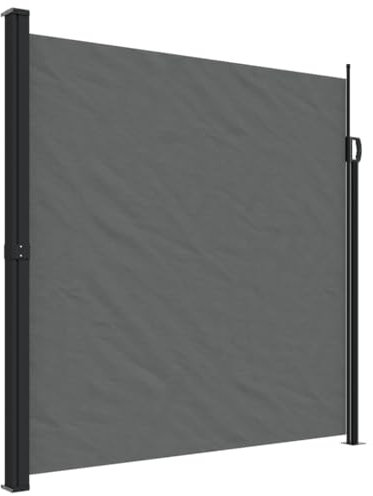 Store Latéral, Brise-Vue Paravent Extérieur Pare-Soleil Auvent latéral rétractable Anthracite 200x500 cm