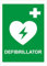 Indigos UG Aufkleber Defibrillator - 210x148 - Hotel, Firma, Schutz, KITA, Arzt, Praxis, Wohnung - Sicherheit - Warnung