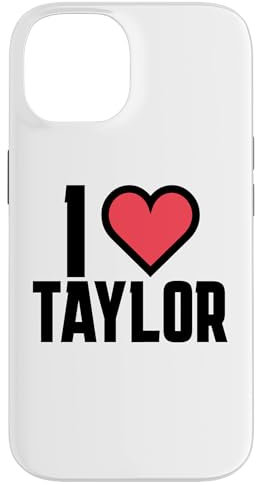 I Heart Taylor Love Design Case for iPhone 14