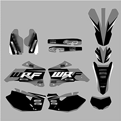 HRQCTIM Calcomanía Fondo Gráficos Carenado Motocicleta para Y&amaha WR450F 2007-2011 WR250F 2007 2008-2013 para WRF 250 450 para WR 250F 450F Pegatinas Ruedas Motocicleta(Rojo)