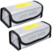 Bofanze Lipo Safe Bag 2 Stück Lipo Bag Explosionsgeschützte Akku Tasche Feuerfest Lipo Batterie Safe Bag Klein Lipo Tasche Feuerfest Lipo Akku Safe Bag Feuerfest Explosionsgeschützte Lipo Guard Bag