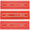 EPLZON 3Stück 6.8x2.05 Breadboard Lötbar Prototyp PCB Board Kit für Elektronik Projekte Kompatibel für DIY Lötkreise Projekte Prototyp Board,rot