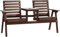 Outdoor-Bank, Terrassenbank aus Holz, Parkbank mit Tisch für Pool, Strand, Hinterhof, Balkon, Veranda, Terrasse, Garten, Holzmöbel