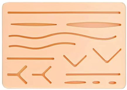 Nahtübungspad,Nahtpolster,Chirurgisches Naht,Silikon Haut Suture Übung pad,Suture Übungsbrett Nahtpads,Nahtmaterial Chirurgie,Suture Practice für Medizinstudenten Krankenschwestern Praxis Doctor