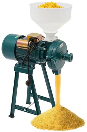 HarBin-Star - 2200W Elektrisch Getreidemühle Kornmühle, Schrotmühle Zerkleinerer Grain Mill mit Trichter, Elektrischemühle Getreidemühle Maschine Zerkleinerer, für Getreide Mais Stroh Futter