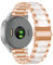 Tri-Link Cinturino di ricambio in acciaio inox e resina per Garmin Vivoactive 5/Venu 2 Plus/Venu Sq, 20 mm, cinturino regolabile da donna con chiusura pieghevole per Forerunner 165, 20mm, Acciaio
