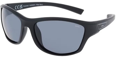 INVU. Lunettes de soleil Sport Homme Ultra Polarized IA22502C, noir opaque