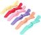 MOTIBACK Pinzas para el pelo para peluquería, pinzas para peluquería, pinzas para el pelo para peinar y cortar, pinzas de plástico para ondulación, colorear y peinar, 6 paquetes