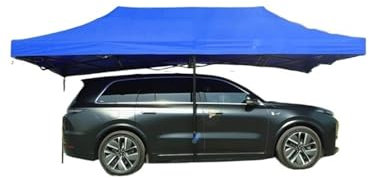 CQJJXKYC Car awning Parking Shed Family Car Shade Folding Canopy Mobile Garage Four-legged Umbrella Tent Carports