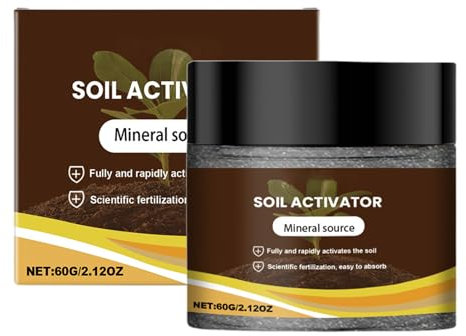Vmiorzq Activador De Suelo Para Verduras,Fuente Mineral Activadora - Fertilizante Nutriente Natural 60 Gramos Para Flores Frutas Arranque Rápido Plantación Legumbres Jardín Plantas De Interior Árboles