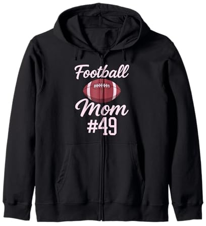 Fußball Mama #49 Lustiges Mutter Frau Touchdown Mädchen Sohn Spiel Kapuzenjacke