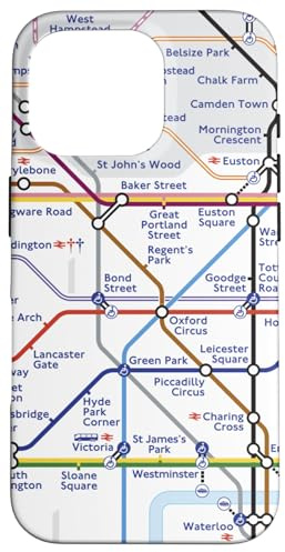 London Tube U-Bahn-Karte Retro Vintage Hülle für iPhone 16 Pro