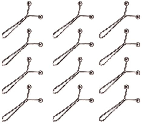 Hijab Pins Set mit 12 Clips für Damenschal und Kopftuch, Schmuck für Schal und Kopftuch, Zubehör, abnehmbare Knöpfe für Röcke