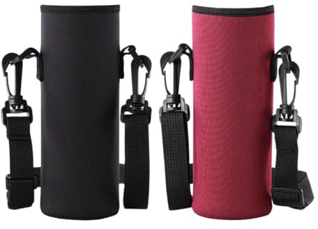 WSXQAZ 2PCS Water Bottle Carrier Bag, Portable Neoprene Water Bottle Sleeves