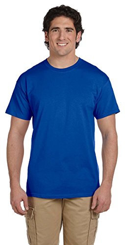 Gildan T-shirt d’été basique à manches courtes pour homme- Bleu bleu XXL