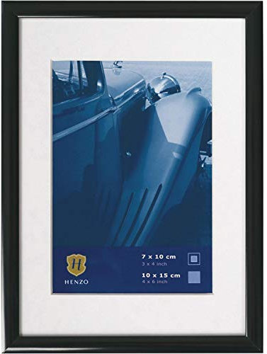 Henzo Portofino Bilderrahmen, Aluminium, Schwarz, Bildformat 13x18 cm