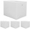DuneDesign 4 Cajas de Almacenamiento para Kallax - 33x38x33 Cestas de Tela con Asa - Cubo Plegable