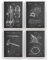 Firefighter Patent Poster - Set Of 4 - Fireman Gift Fire Engine Fathers Dad Vintage Men Women Blueprint Wall Print Art Decor Wife Firewoman - Frame Not Included