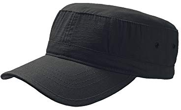 Atlantis Army Kappe im Militär-Stil (2 Stück/Packung) (Einheitsgröße) (Schwarz)