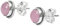 Rose Quartz Stone Stud Post Earrings, 925 Sterling Silver Gemstone Earring 6 MM Round Girl Women Gift