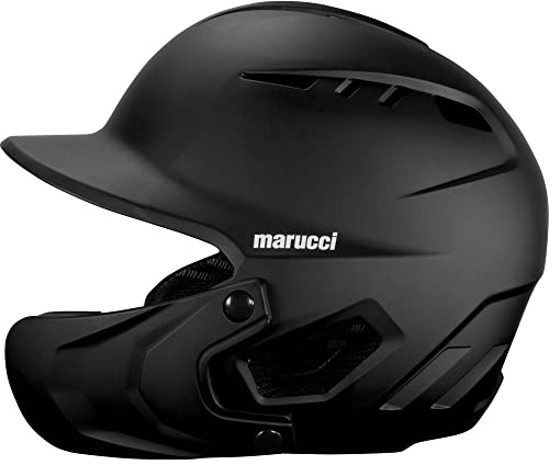 Marucci DuraVent Batting Helmet, NOCSAE Certified, Black, Senior