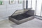 KOSY KOALA Ottoman Storage Bed Side Lift Opening Grey leather 3ft single bed (Grey, 3FT SINGLE)