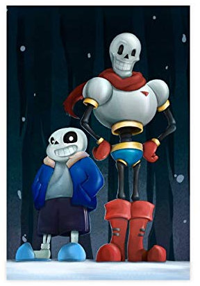 Game Undertale 30 Leinwand-Poster, Schlafzimmer, Dekoration, Sport, Landschaft, Büro, Raumdekoration, Geschenk, 30 x 45 cm, ohne Rahmen