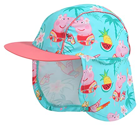 Peppa Pig tropische Muster Sonnenhut, Mädchen, 98-116, Mehrfarbig, Offizielle Handelsware