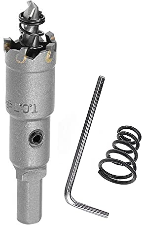 SagaSave 15mm Hartmetall-Lochschneider, Heavy Duty Lochsäge für Metall, Edelstahl, Rostfreier Stahl, Gusseisen, Stahl, Aluminium, USW