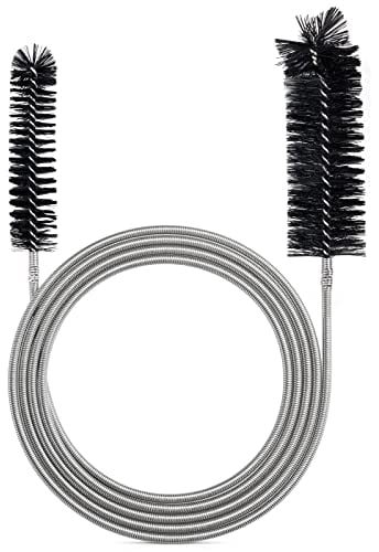 Flexible Feeding Tube Cleaning Brush Slim Drain Hole Cleaning Tool Hose Pipe Cleaning Brush Black Color