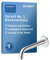 Duravit No.1 Wanneneinlauf, Badewanneinlauf mit runder Wandabdeckung, Zulauf Badewanne, chrom