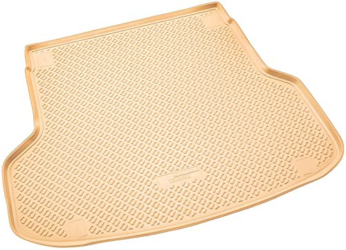 Recambo Alfombrilla de Goma, Bandeja Maletero Apta para Hyundai i30 III Kombi CW, PD | año de fabricación a Partir de 2017 | Ajuste Borde | Color Beige