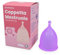UPSHELL Coppetta Mestruale morbida - Riutilizzabile e lavabile- La coppa mestruale comoda e sicura (Large, Violetto)
