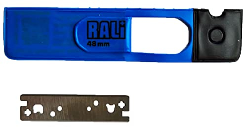 RALI Lames de rabot en carbure de tungstène de 48 mm de remplacement pour le rabot RALI,105, 220 et 260 | Lame réversible Bi-Cut, plus besoin d'affûtage | Pour tous types de bois