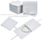 nbeads 20 Stück Mikrofaser Schmuckbeutel, 8x8 cm Armbänder Halskette Ohrringe Ringe Verpackungsbeutel Fliege Mikrofaser Schmuckbeutel Mit Schnüren für Hochzeit Süßigkeiten Geschenk Lagerung, Distel
