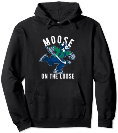 Canuck Elch Eishockey Kanadian für Kanada Team Fans Pullover Hoodie
