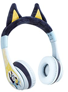 Bluey Bluetooth Headphones for Kids, Volume Reduced Wireless Headphones for School Home or Travel (Bluey)