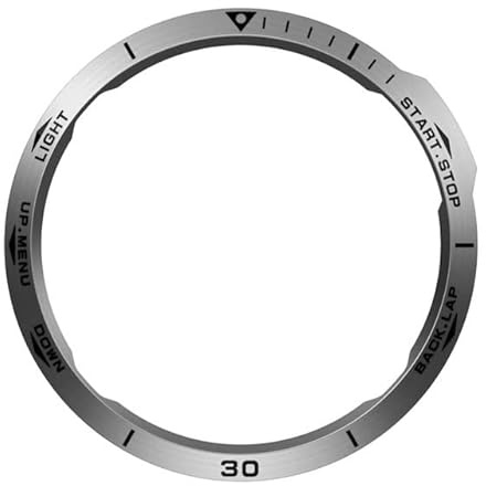 GUMMMY Metall-Lünette Ring Hülle für Garmin Fenix 6X/6X Pro/6X Saphir-Lünette Styling Rahmen Hülle Schutz für Garmin Fenix 6 5 Ring, For 6X Sapphire, Achat