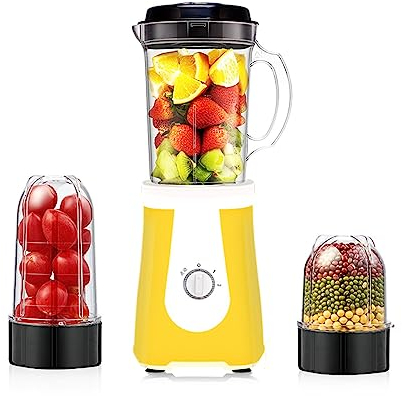 Mezclador Blender Smoothie Batidora Smoothie Con Cuchillas De Acero Inoxidable 3 Velocidades Power Grinde Picadora Trituradora De Hielo Contenedor Tritan Mezclador De Alto Rendimiento 32,000 Rpm 220W