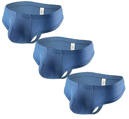 Faringoto Herren-Unterhose aus Eisseide, T-Hose, einfarbig, atmungsaktiv, G-String-Hose