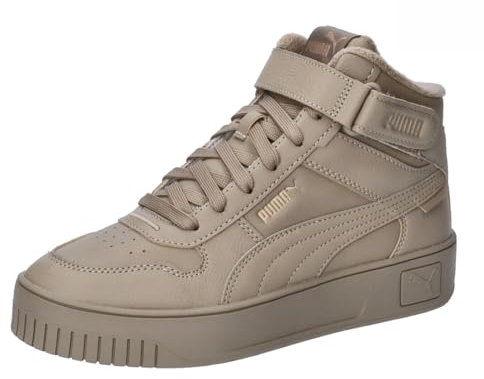 PUMA Women Carina Street MID WTR Sneaker, Oak Branch-Oak Branch-PUMA Gold, 38 EU
