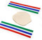 GWHOLE 6pcs Silicone Measuring Dough Thickness Strips 3 Sizes Rolling Pin Guides Set Silicone Dough Thickness Guides Rolling Pin Spacers Stick for Pizza Pastry Pie Crust Cookie Noodles