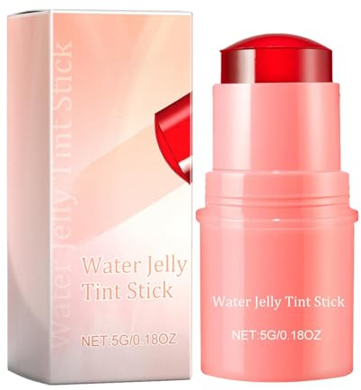 Water Jelly Tint Matte Stick Makeup, Milk Jelly Blush, Milk Cooling Water Jelly Tint, Water Jelly Rouge Stick Moistured Blush Stick, Cheek Lip Tinted Moistured Blush Stick,Moistured Cheek Cream